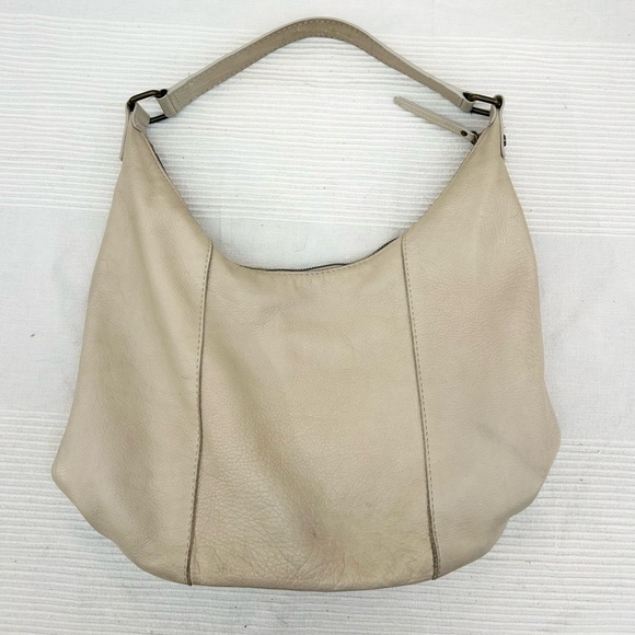 American Leather Co. Carrie Hobo Bag in Ivory Cream Stone - Picture 10 of 16